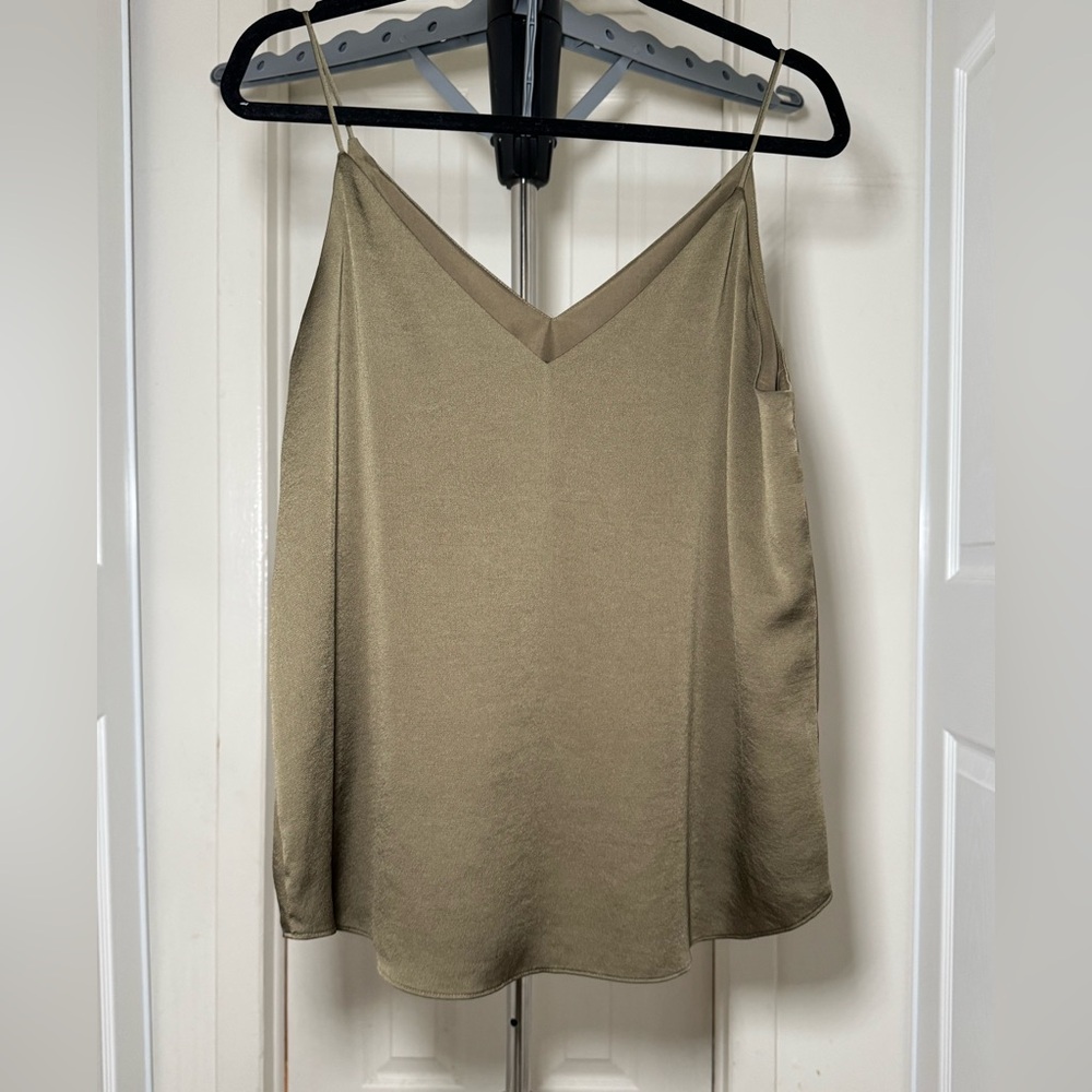 Express Green Satin-Like Top